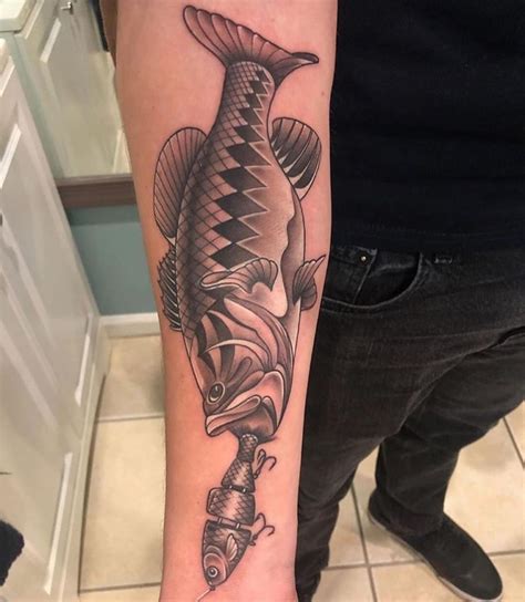 tattoo fishing|45 Alluring Fishing Tattoos